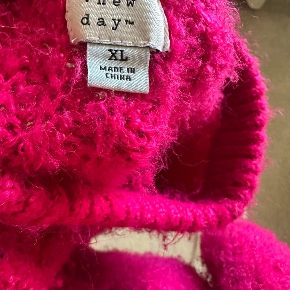 A New Day Raspberry Sweater with Balloon Sleeves! - Picture 6 of 6